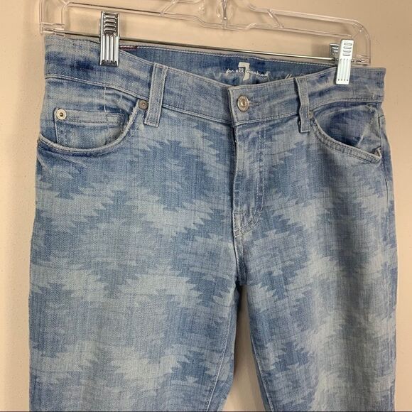 SALE 🔥7 for all Mankind Aztec jeans size 28 - Picture 3 of 13